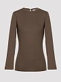 Brunello Cucinelli лонгслив MPTC8BJ300 коричневый