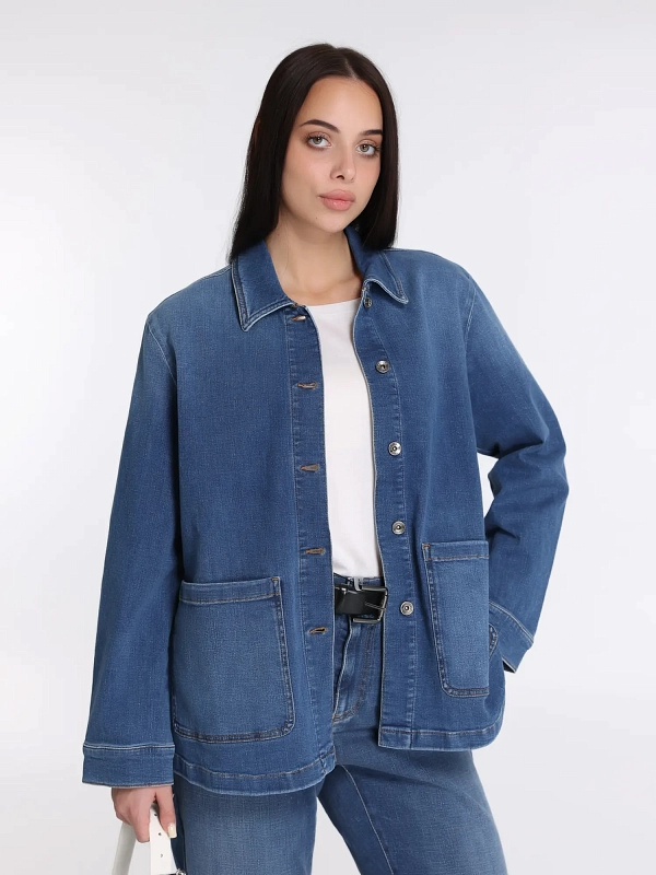 Marina Rinaldi куртка джинсовая HELLO