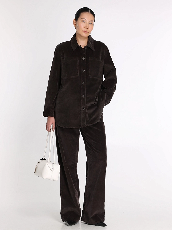 Marina Rinaldi рубашка вельветовая LAUDE