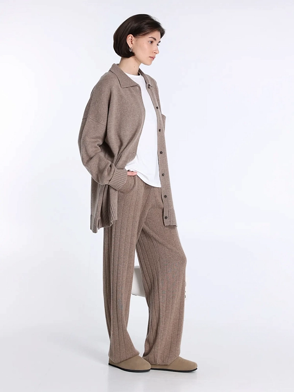 брюки трикотажные Max Mara JARDIN цвет кэмэл