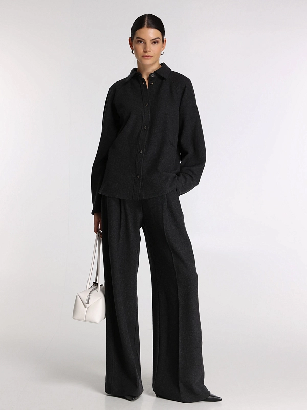 брюки Max Mara MICENEA цвет темно-серый