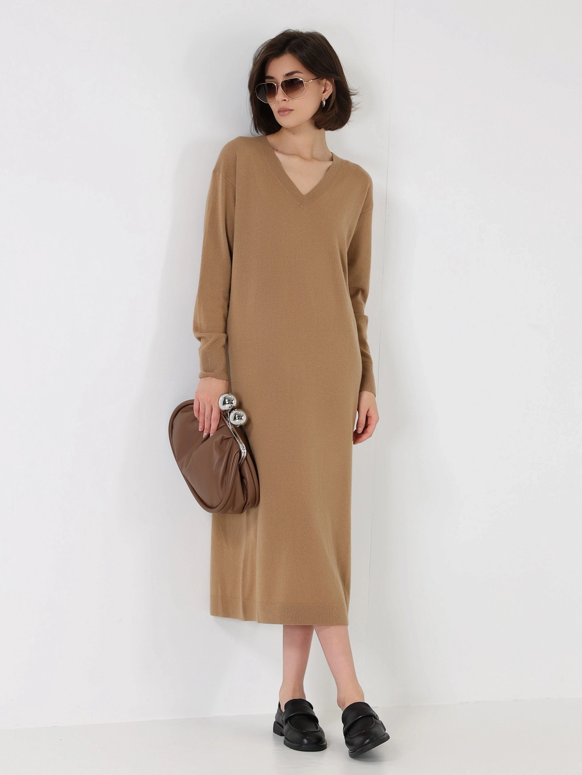 Платье трикотажное Max Mara Weekend ZENITH цвет кэмэл (18402