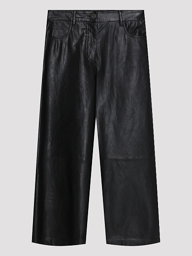 брюки кожаные Max Mara Weekend BLANC