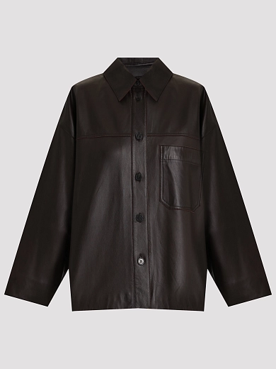 рубашка кожаная Max Mara Weekend STECCA