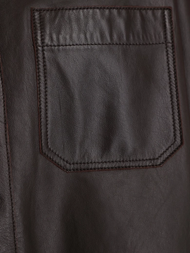 рубашка кожаная Max Mara Weekend STECCA