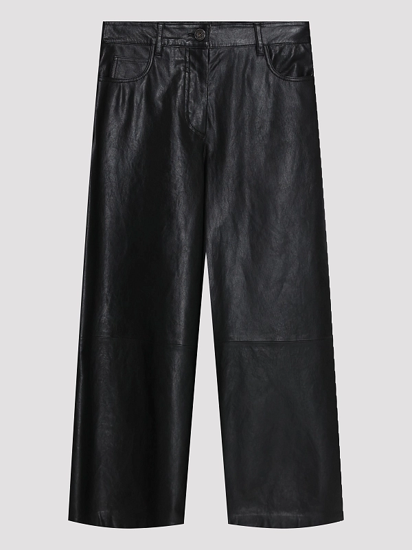 Max Mara Weekend брюки кожаные BLANC