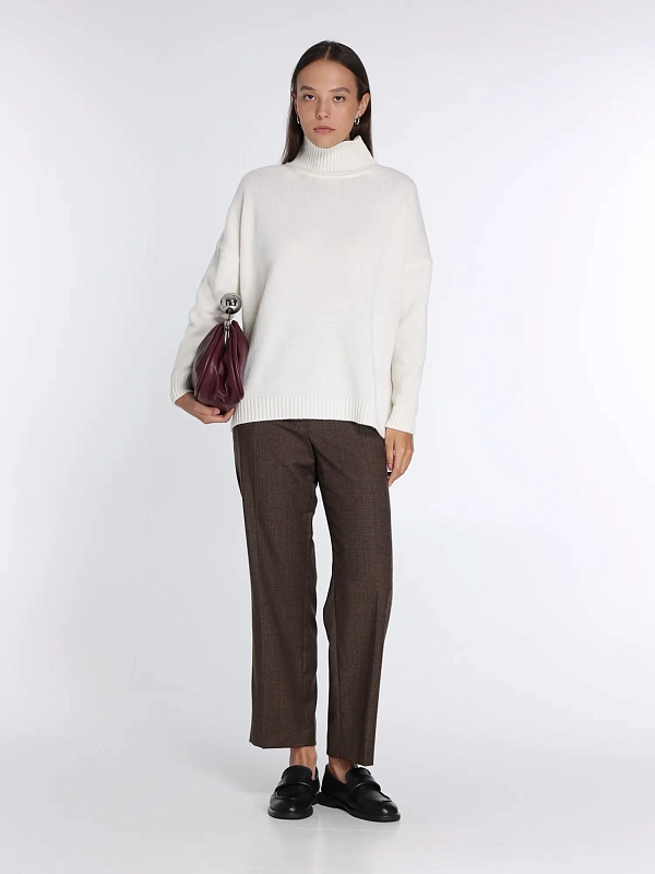 брюки Max Mara Weekend HATELEY цвет шоколадный