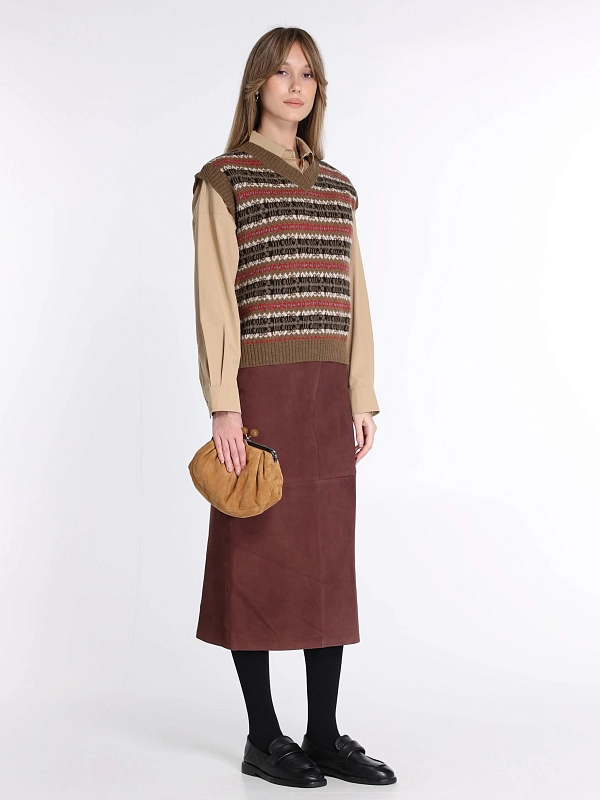 Max Mara Weekend юбка кожаная PALA