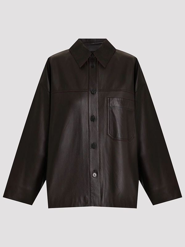 Max Mara Weekend рубашка кожаная STECCA