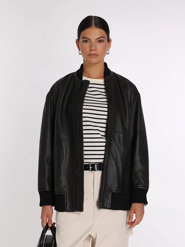 Max Mara Weekend куртка кожаная TATTICO