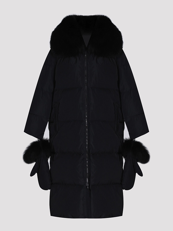 Yves Salomon пуховик 25WYM05710DOTM