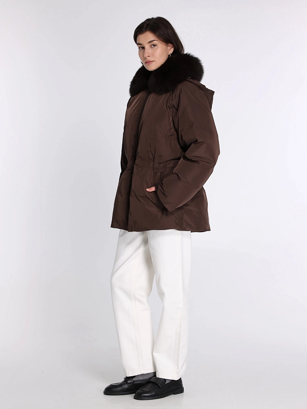 Yves Salomon пуховик 26WYC02478DOTM