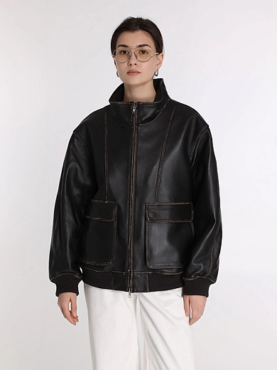 куртка кожаная Dunst UDJU6A104BK