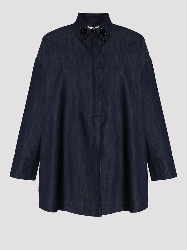 Marina Rinaldi рубашка джинсовая MRVABILE