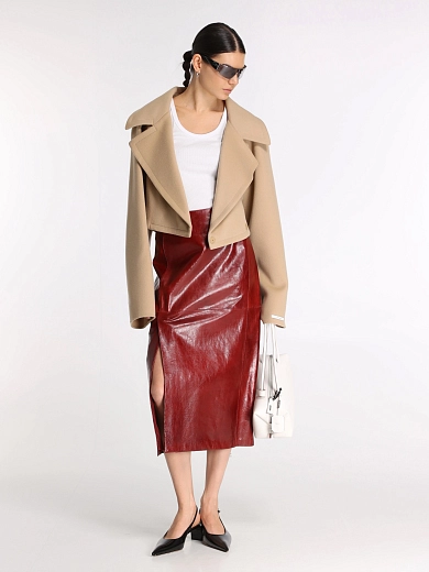 юбка кожаная Max Mara SPXCOMMA