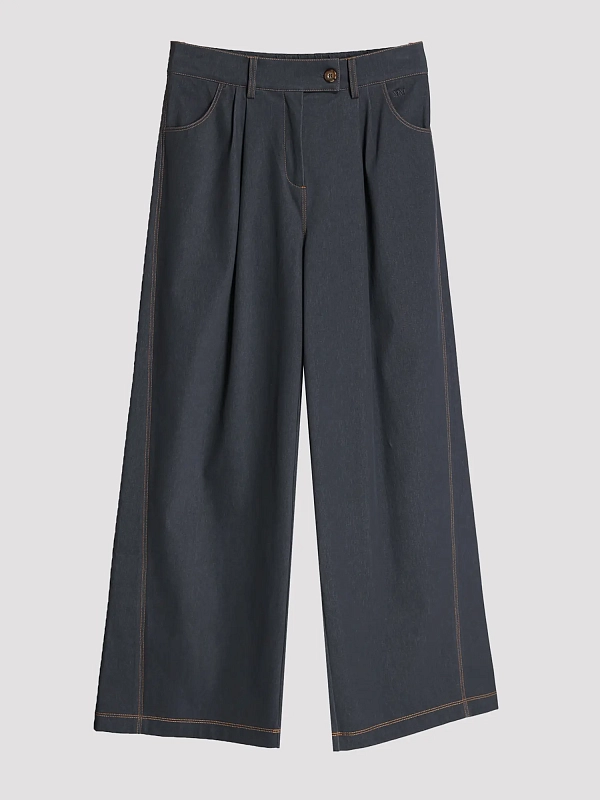 брюки Max Mara MMLSARTA цвет темно-серый
