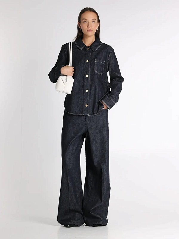 Max Mara рубашка джинсовая SMMENFASI