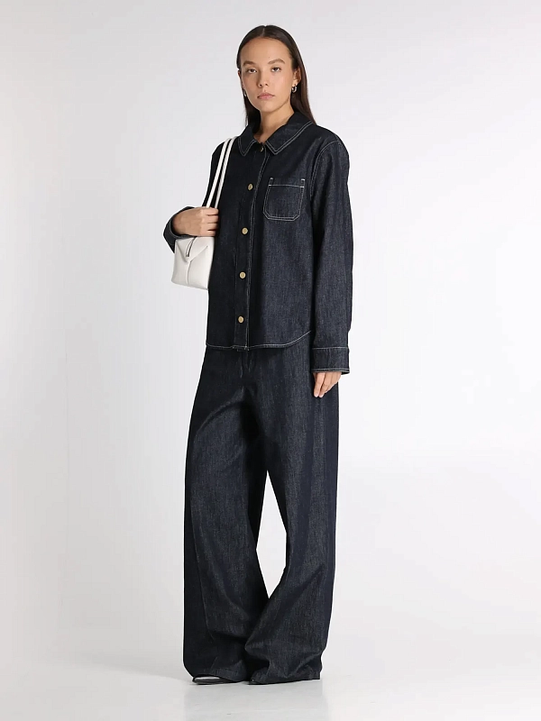 Max Mara рубашка джинсовая SMMENFASI