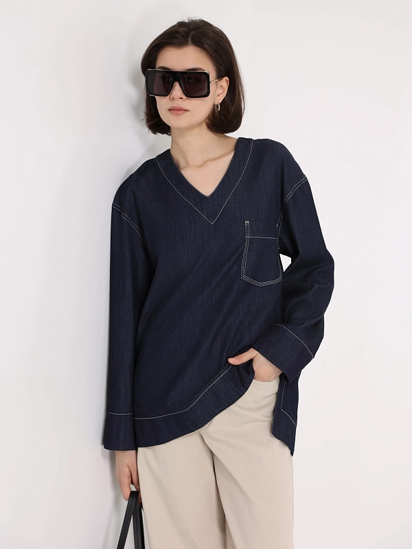 Max Mara рубашка джинсовая SMMPACE