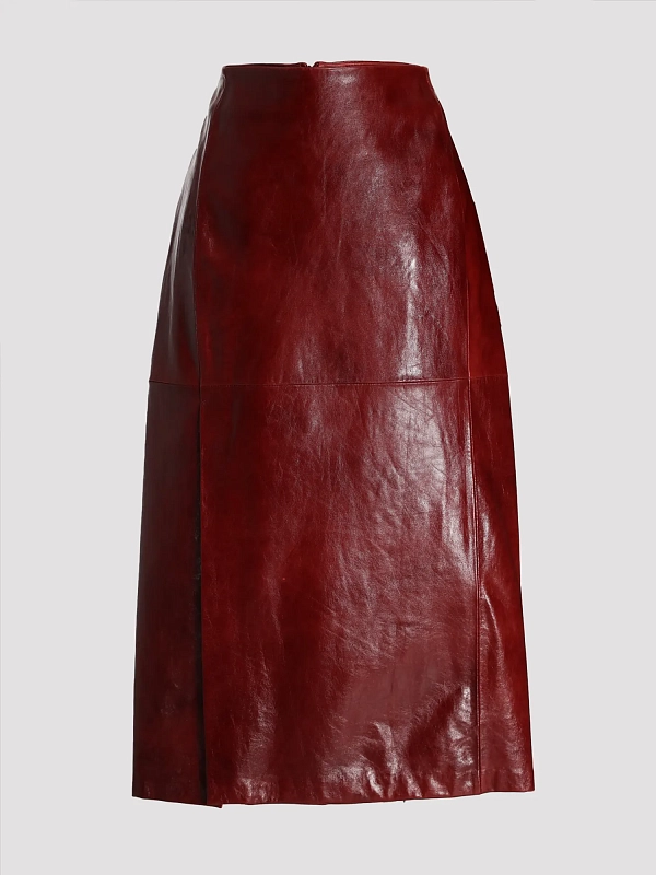 Max Mara юбка кожаная SPXCOMMA