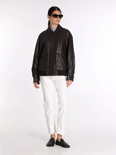 куртка кожаная Max Mara Weekend WKDGIGANTE