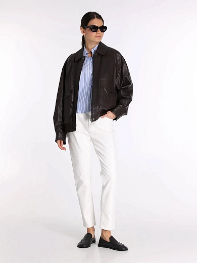 куртка кожаная Max Mara Weekend WKDGIGANTE