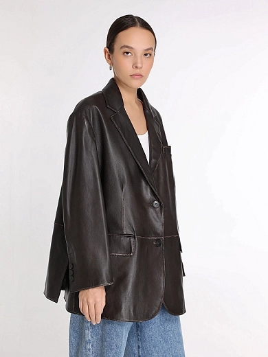 жакет кожаный Max Mara Weekend WKDPILA