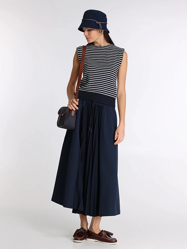 юбка Max Mara Weekend WKDFOLK цвет темно-синий