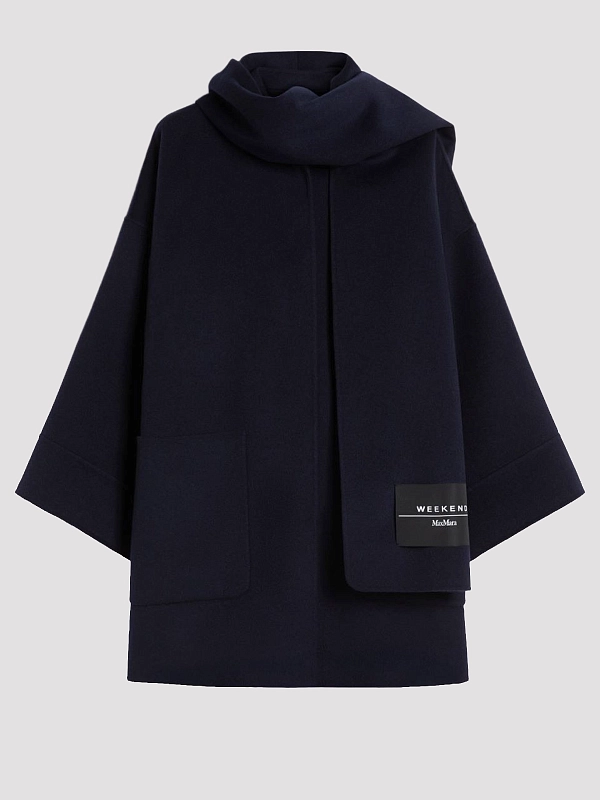 пальто короткое Max Mara Weekend WKDFULCRO цвет синий