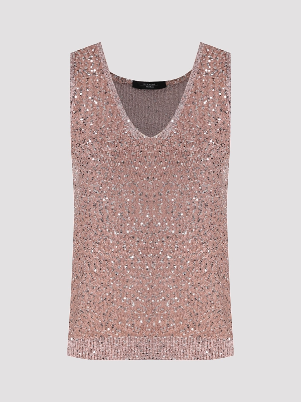 топ Max Mara Weekend WKDTEMPO цвет пудровый