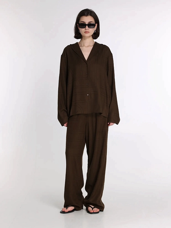 TOTEME брюки 241-WRB1101-FB0080-034