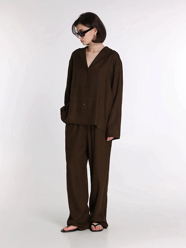 TOTEME брюки 241-WRB1101-FB0080-034