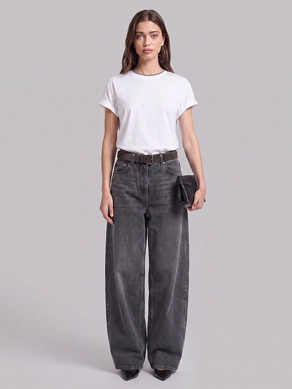 футболка Brunello Cucinelli M0T18BD200 цвет белый
