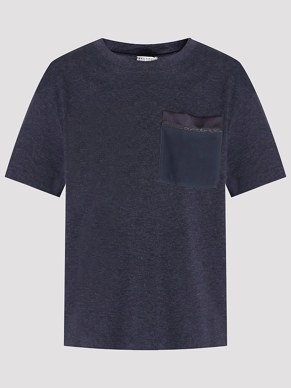 футболка Brunello Cucinelli M0T81B2M10 цвет темно-серый