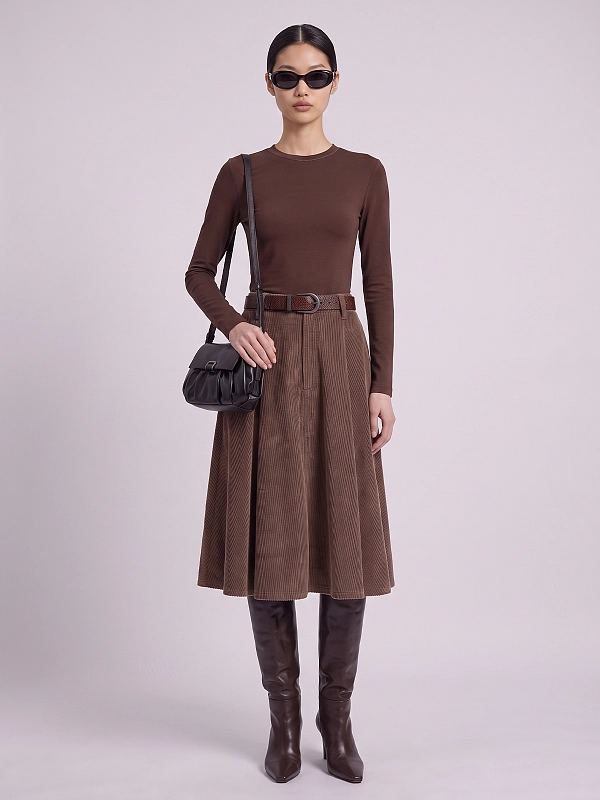 лонгслив Brunello Cucinelli M0TC8BJ300 цвет коричневый