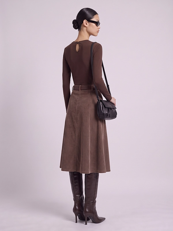 лонгслив Brunello Cucinelli M0TC8BJ300 цвет коричневый
