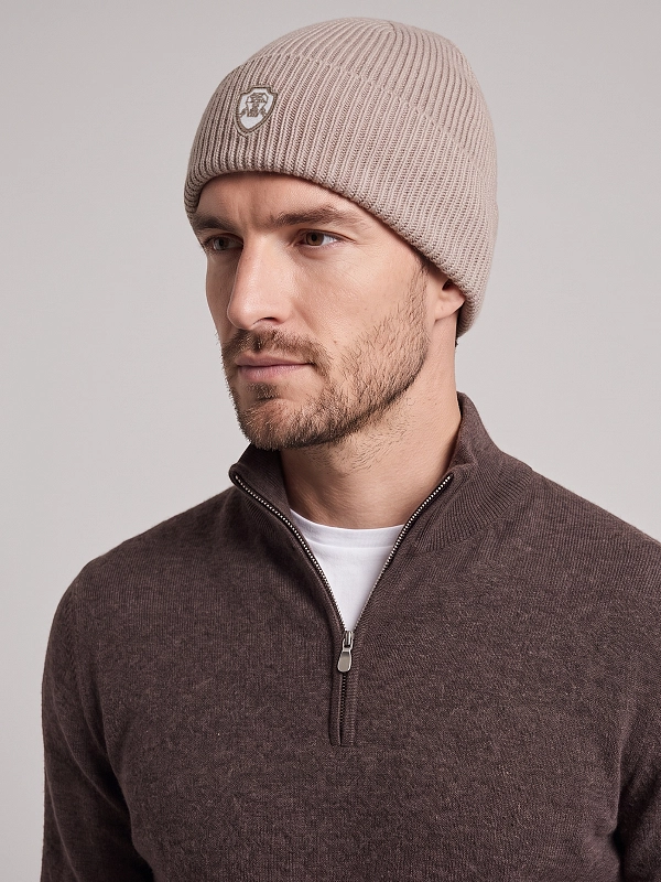 шапка Brunello Cucinelli M12541379 цвет бежевый