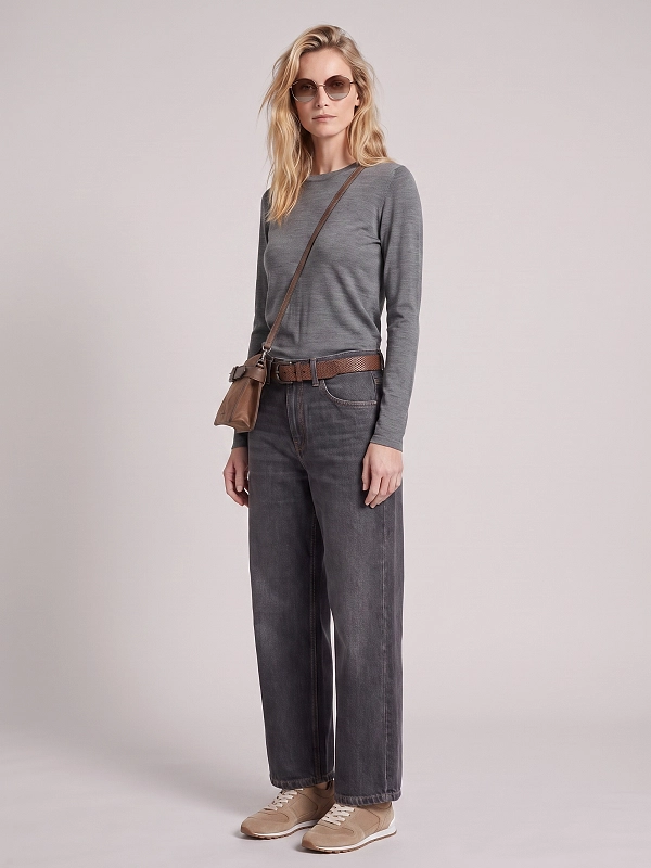 джемпер Brunello Cucinelli M13800000P цвет серый