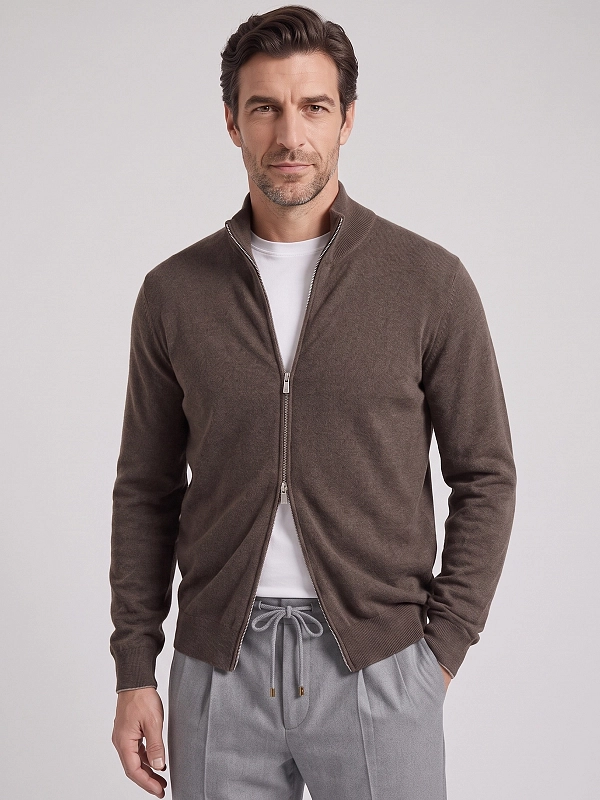 кардиган Brunello Cucinelli M2200106 цвет коричневый