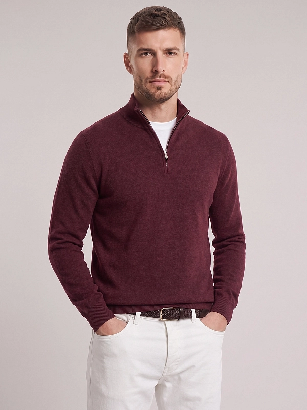 джемпер поло Brunello Cucinelli M2200124 цвет бордовый