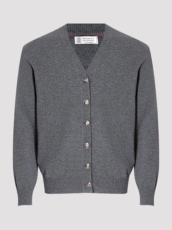 кардиган Brunello Cucinelli M22203806 цвет серый
