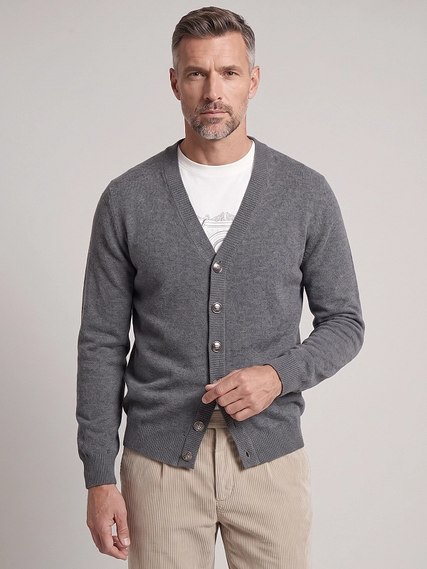 кардиган Brunello Cucinelli M22203806 цвет серый