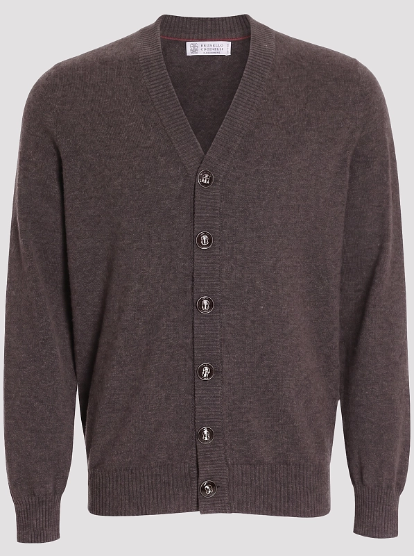 кардиган Brunello Cucinelli M22203806 цвет коричневый