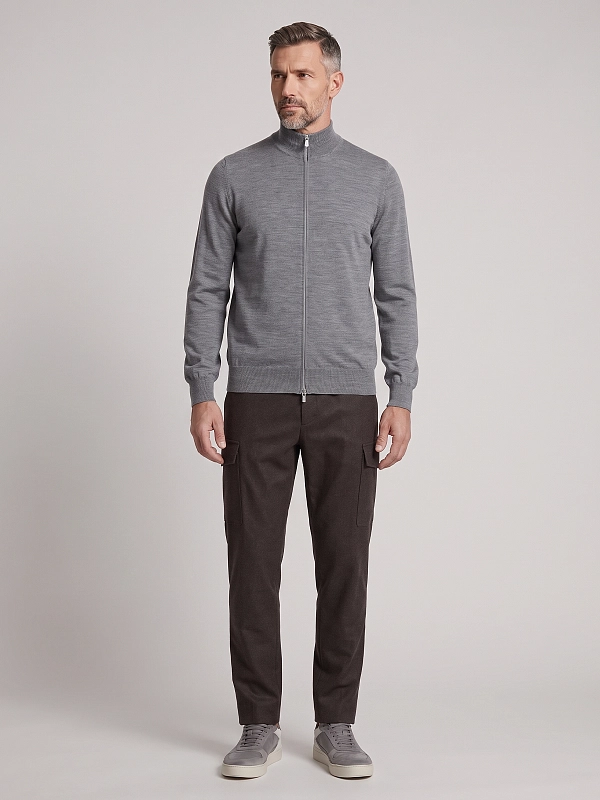 кардиган Brunello Cucinelli M2400106 цвет серый