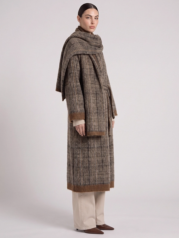 кардиган Brunello Cucinelli M2I247026 цвет серо-коричневый