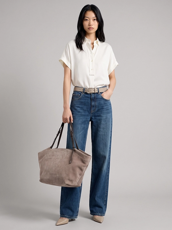 джинсы Brunello Cucinelli MA095P5565 цвет темно-синий