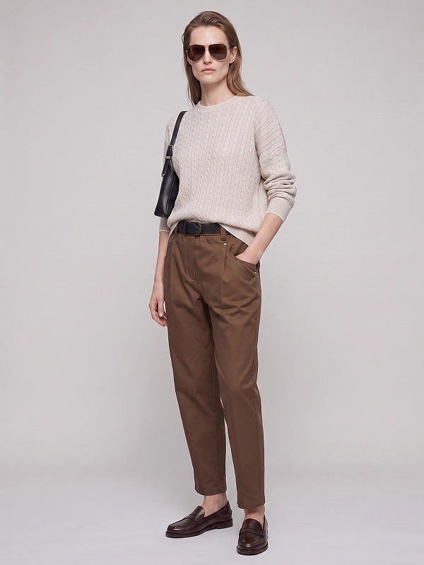 джемпер Brunello Cucinelli MAZ226110P цвет молочный