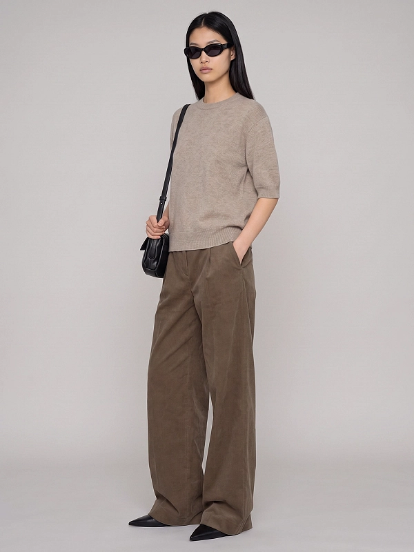 брюки Brunello Cucinelli MB152P9352 цвет коричневый