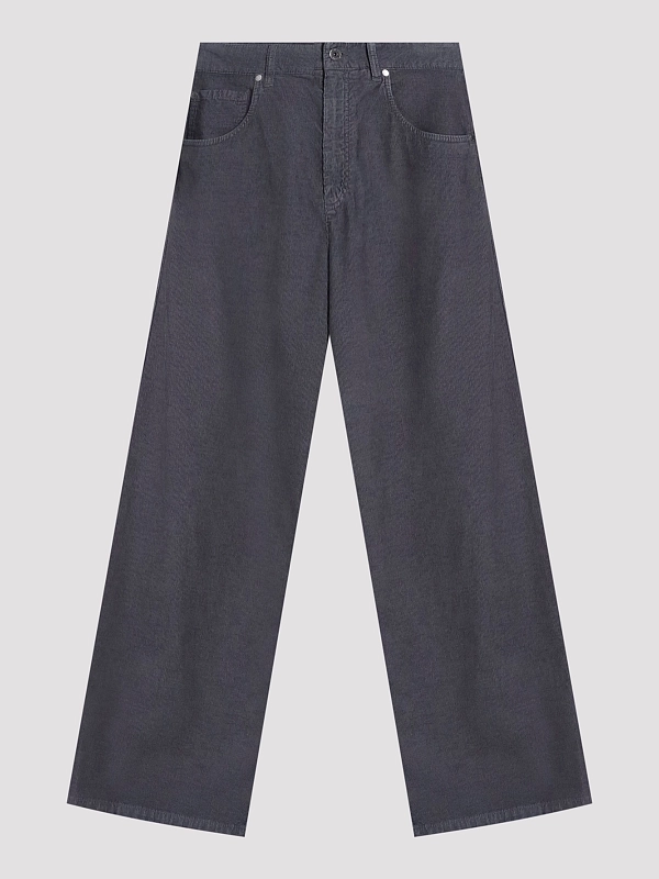 брюки вельветовые Brunello Cucinelli MB185P4075 цвет серый