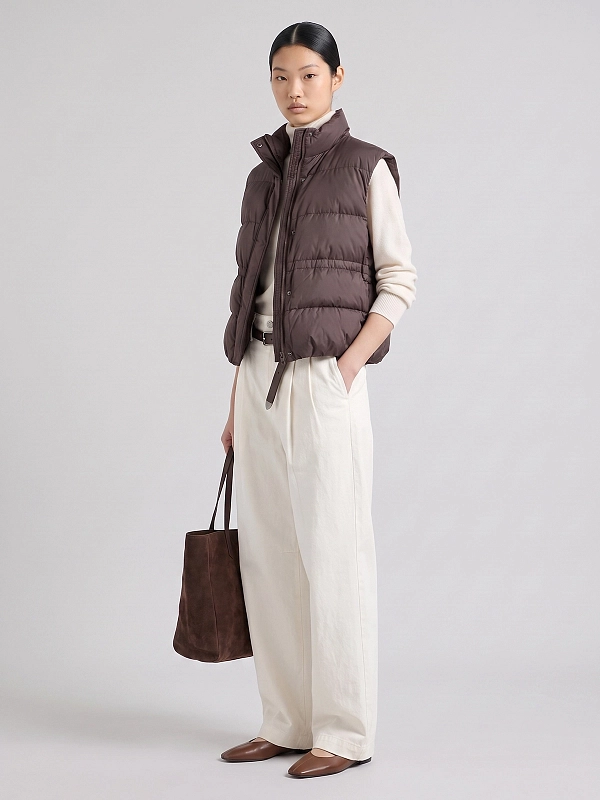 жилет пуховый Brunello Cucinelli MD5987612P цвет коричневый